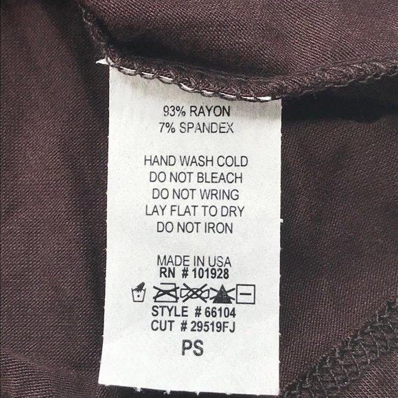 Suzie Couture Women's Turtle Neck Top Petite Small Brown New With Tags - Picture 5 of 13